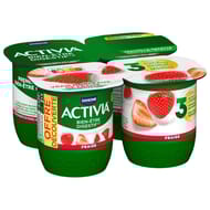 Activia bifidus fruits fraise 4x125g offre découverte