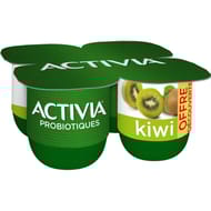 Activia bifidus fruits kiwi 4x125g offre découverte