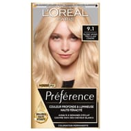 L'oréal paris recital préférence coloration 9.1 blond viking très clair cendré