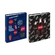Classeur a4 dos 5cm carton coca-cola world