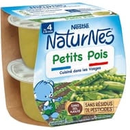 Nestlé naturnes petit pois dès 4/6 mois 2x130g