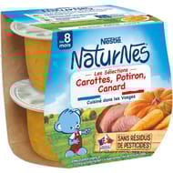 Nestlé naturnes carotte potiron canard 2x200g dès 8 mois