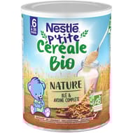 Nestle naturnes bio céréales blé et avoine dès 6 mois 240g