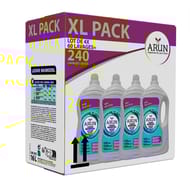 Arun lessive liquide lumineux xxl lot de 4 x 60doses