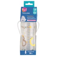 Biberon col large avec poignées transition+ 360ml +6 mois lait infantile mixte Tigex