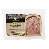Pate en croute nature bio 2 tranches sous vide 250g