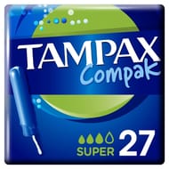 Tampax compax super tampons avec applicateur x27