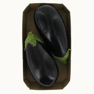 Aubergine bio longue noire barquette 500g