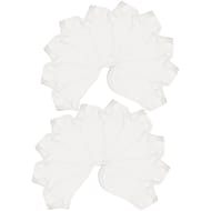 20 paires de socquettes invisibles unies homme BLANC T39\42