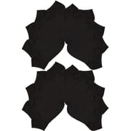 20 paires de socquettes invisibles unies homme NOIR T43\46