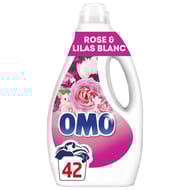 Omo lessive liquide rosir de plaisir rose & lilas blanc 42 lavages 1.764l