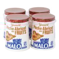 Malo yaourt aux fruits pêche abricot 4x125g