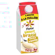 Yoplait brassé saveur vanille brique 750g