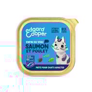 Edgard & cooper paté chat adulte saumon et poulet 85g
