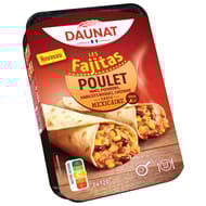 Daunat fajitas poulet sauce mexicaine 2 x 120g