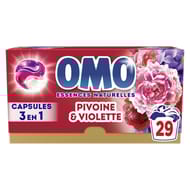 Omo lessive capsules toi mon amour pivoine & violette 29 lavages 0.502kg