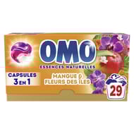 Omo lessive capsules en mangue d'évasion 29 lavages 0.502kg