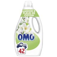Omo lessive liquide prendre l'air jasmin & fleur de coton 42 lavages 1.764l