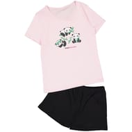 Pyjama short manches courtes femme ROSE T50/52