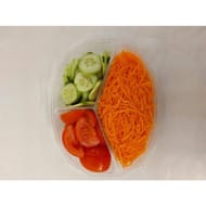 Trio carotte tomate concombre