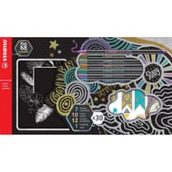 Coffret créatif 30 pièces stabilo pen 68 metallic