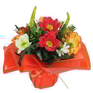 Bouquet bulle artificiel anénomes x24 - violet