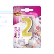 Vahiné bougie chiffre deux blister