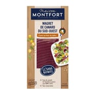 Maison Montfort magret de canard du sud ouest fumé tranché au bois de hêtre 80g