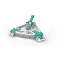 Tète de balai triangulaire premium avec brosses d'angles intégrées