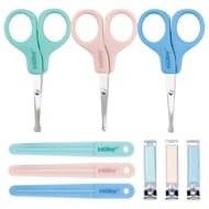 Set manucure : ciseau, coupe-ongles, lime Nuby