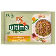 Ultima nature bouchees poulet & volaille 4x85g
