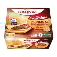 Daunat burger le charolais boeuf emmental VBF 180g
