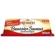 Président beurrier saveur gastronomique doux 225g