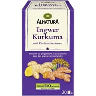 Alnatura infusion gingembre et curcuma bio  20x2g 40g