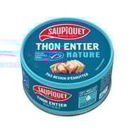 Saupiquet thon entier nature MSC 140g