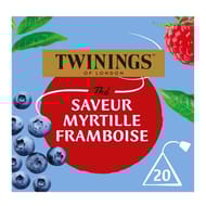 Twinings the saveur myrtille framboise x20 30g