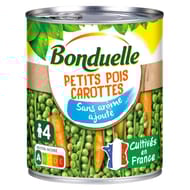 Bonduelle petits pois & carottes 530g