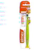 Elmex kids brosse a dents + echantillon dentifrice anti-caries 12ml