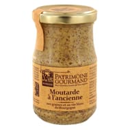 Patrimoine gourmand moutarde à l'ancienne aux graines et vin blanc de bourgogne 200g