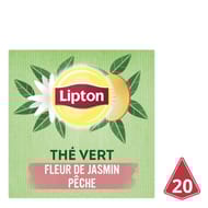 Lipton thé vert fleur de jasmin et pêche x20 30g