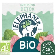 Eléphant mon infusion bio détox pyramides x20 34g