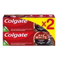 Colgate blancheur dentifrice naturel charbon 2x75ml