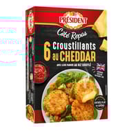 Président côté repas 6 croustillants au cheddar 150g