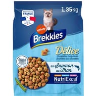 Brekkies croquettes chat délice poissons 1.35kg