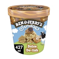 Ben & jerry's dessert glacé sundae dulcede-lish 427ml 350g