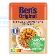 Ben's original riz micro ondable aux champignons 2mn 220g