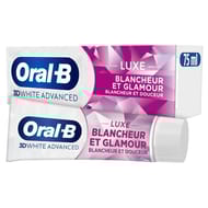 Oral-b 3d white advanced dentifrice luxe blancheur glamour 75ml