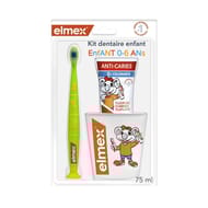 Elmex dentifrice kit enfant brosse à dents + dentifrice 75ml