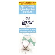 Lenor parfum de linge light léger et en perles fraîcheur de coton 140g