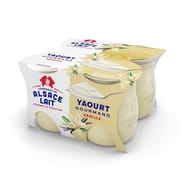 Alsace Lait yaourt sucré aromatisé à la vanille 4x125g